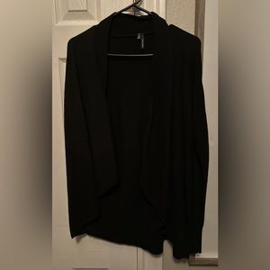 Large black cardigan